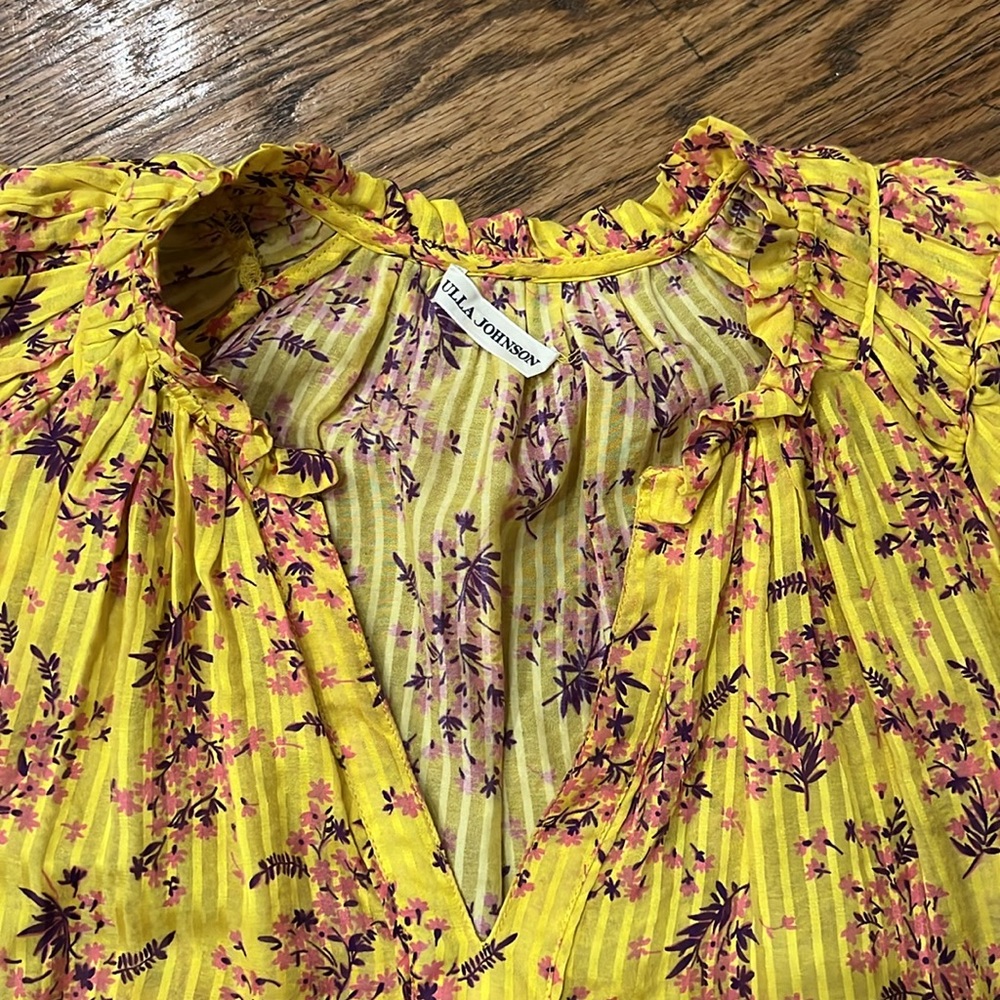 Ulla Johnson Yellow Top - Picture 2 of 4